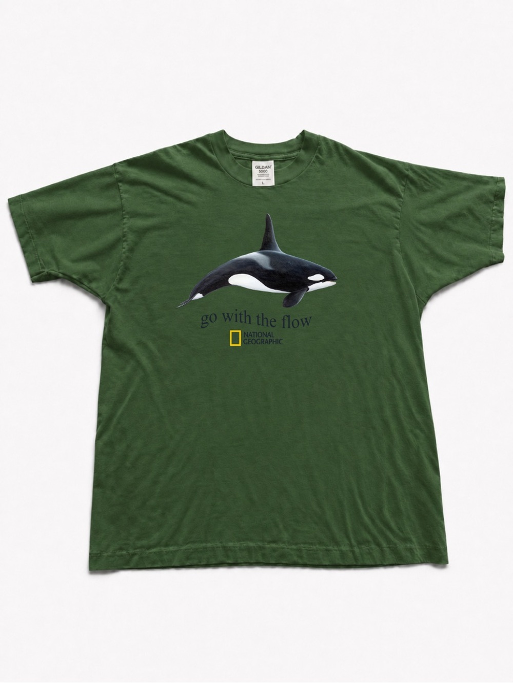 National Geographic Olive Green Orca Tee